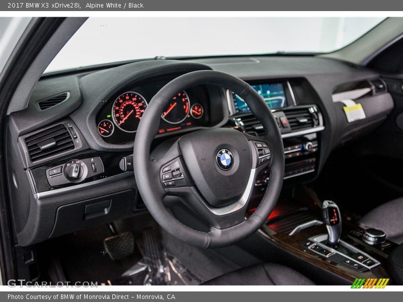 Alpine White / Black 2017 BMW X3 xDrive28i