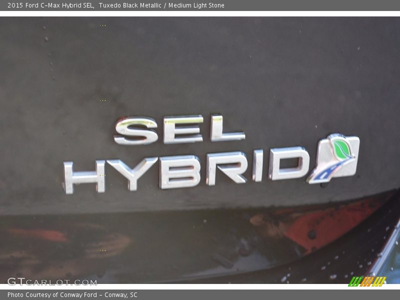 Tuxedo Black Metallic / Medium Light Stone 2015 Ford C-Max Hybrid SEL