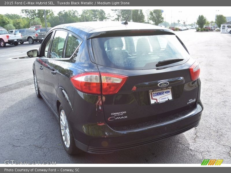 Tuxedo Black Metallic / Medium Light Stone 2015 Ford C-Max Hybrid SEL