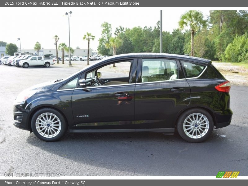 Tuxedo Black Metallic / Medium Light Stone 2015 Ford C-Max Hybrid SEL