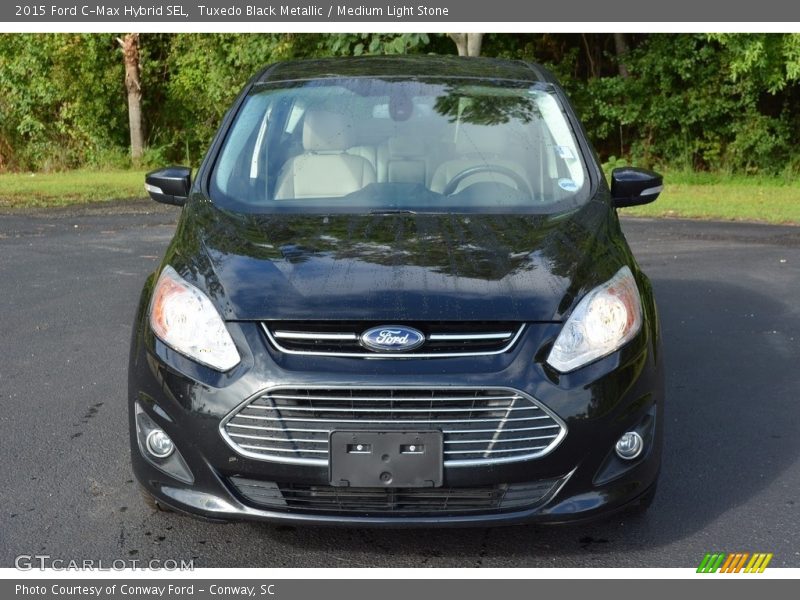 Tuxedo Black Metallic / Medium Light Stone 2015 Ford C-Max Hybrid SEL