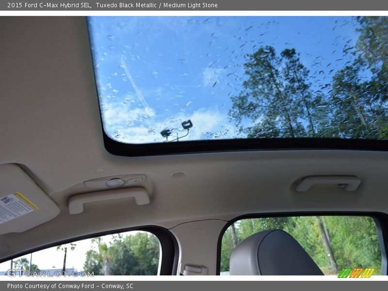 Tuxedo Black Metallic / Medium Light Stone 2015 Ford C-Max Hybrid SEL