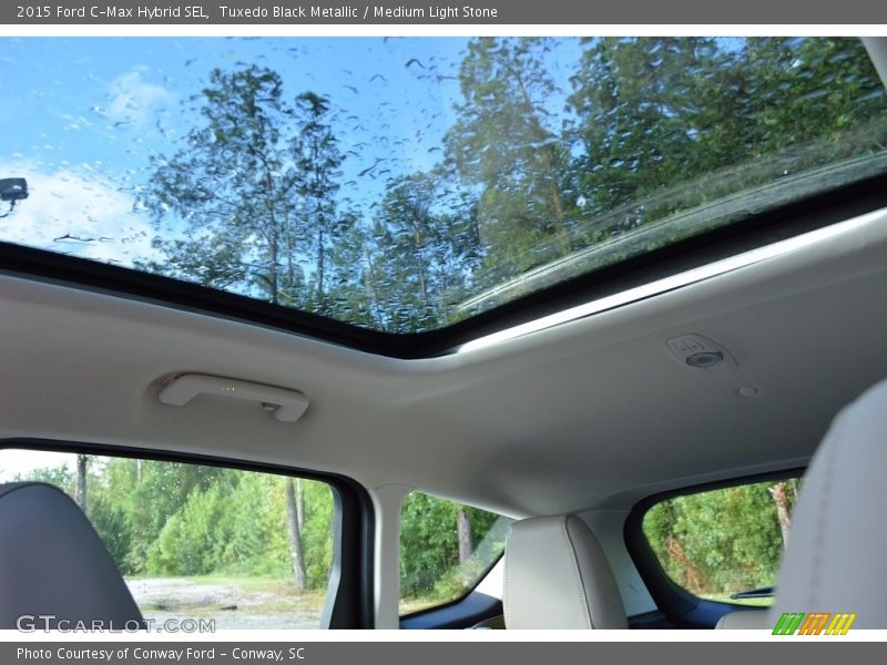 Tuxedo Black Metallic / Medium Light Stone 2015 Ford C-Max Hybrid SEL
