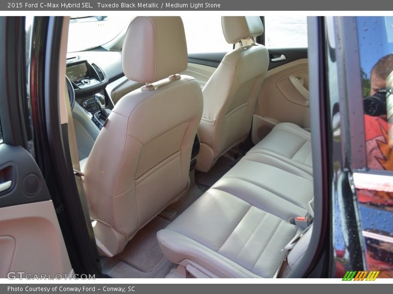 Tuxedo Black Metallic / Medium Light Stone 2015 Ford C-Max Hybrid SEL