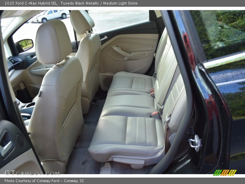 Tuxedo Black Metallic / Medium Light Stone 2015 Ford C-Max Hybrid SEL