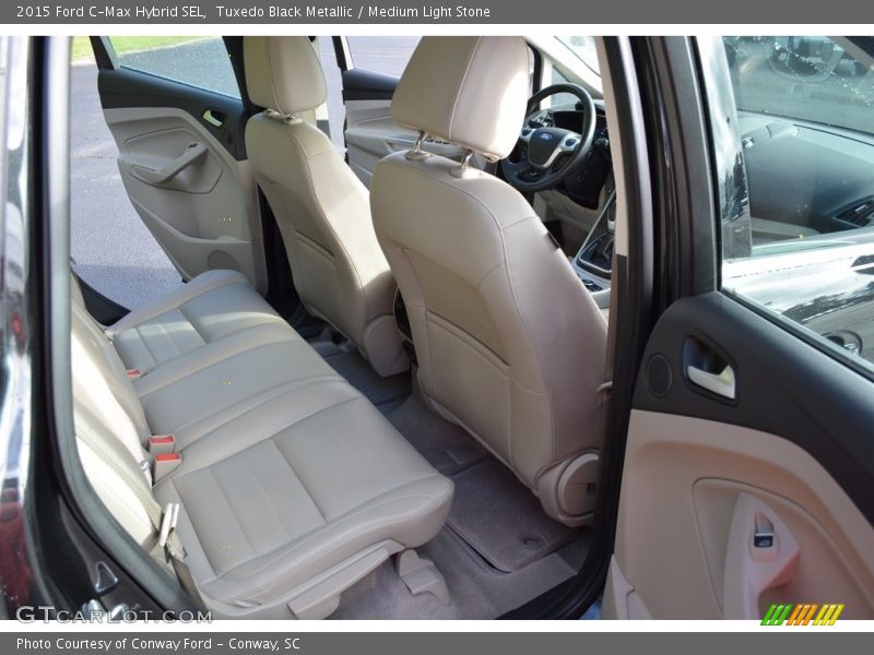 Tuxedo Black Metallic / Medium Light Stone 2015 Ford C-Max Hybrid SEL