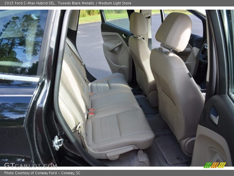 Tuxedo Black Metallic / Medium Light Stone 2015 Ford C-Max Hybrid SEL