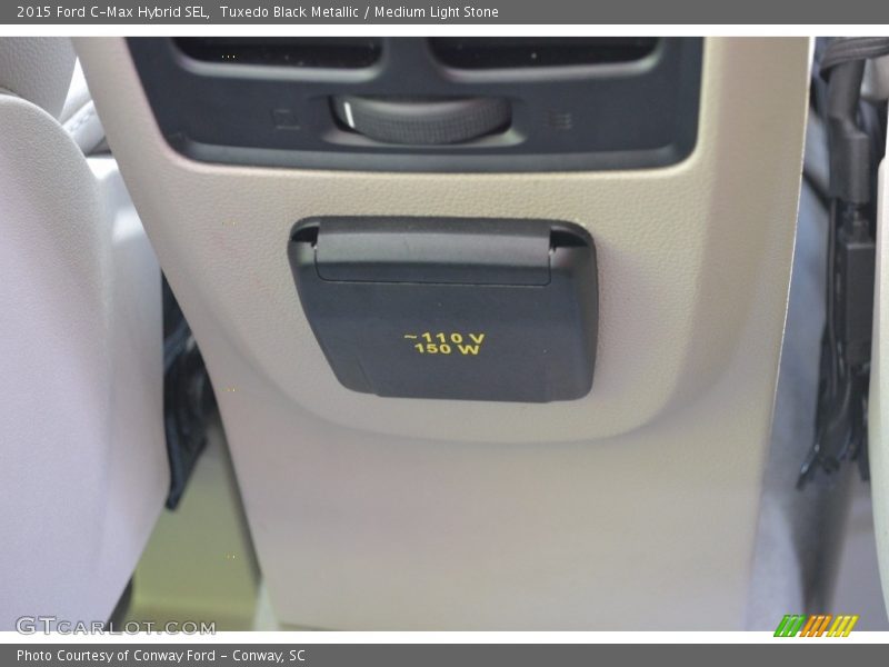 Tuxedo Black Metallic / Medium Light Stone 2015 Ford C-Max Hybrid SEL