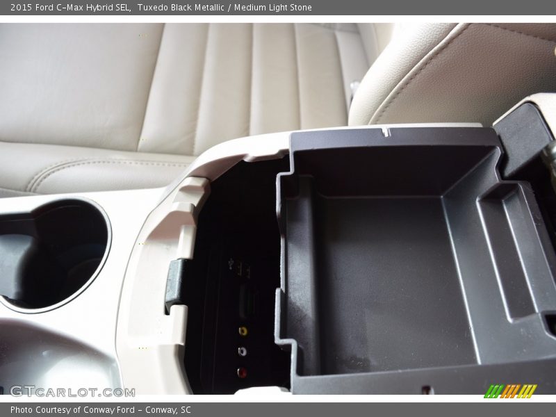 Tuxedo Black Metallic / Medium Light Stone 2015 Ford C-Max Hybrid SEL