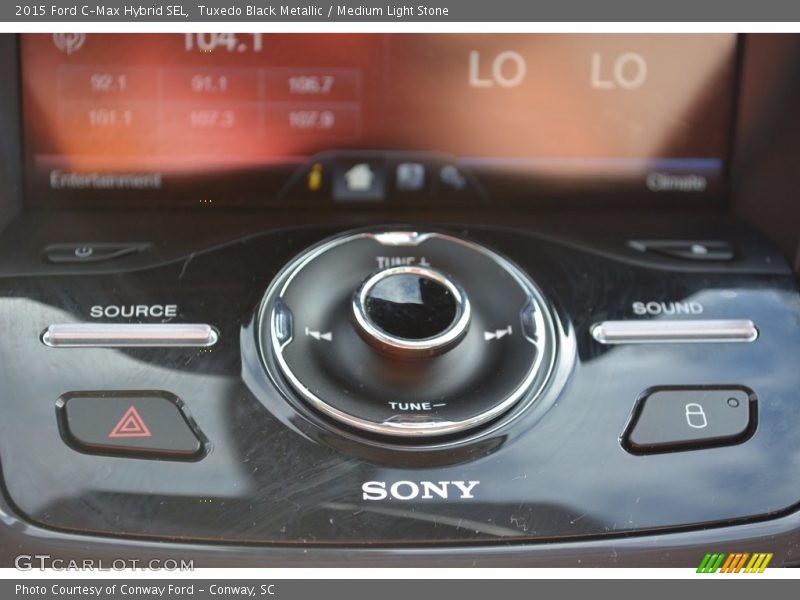 Tuxedo Black Metallic / Medium Light Stone 2015 Ford C-Max Hybrid SEL
