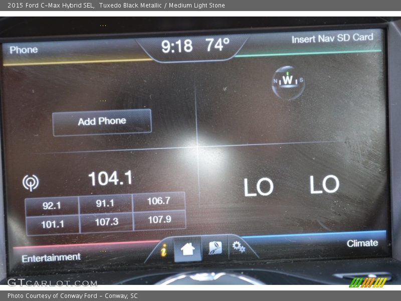 Tuxedo Black Metallic / Medium Light Stone 2015 Ford C-Max Hybrid SEL