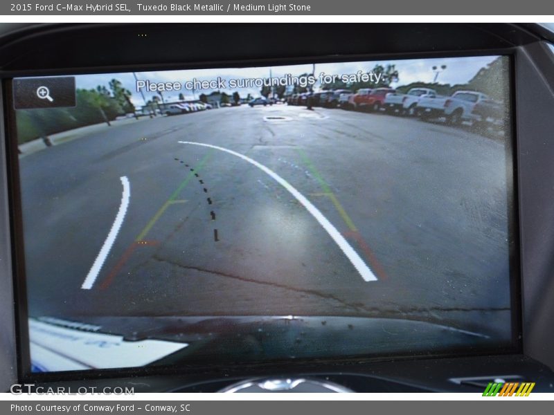 Tuxedo Black Metallic / Medium Light Stone 2015 Ford C-Max Hybrid SEL