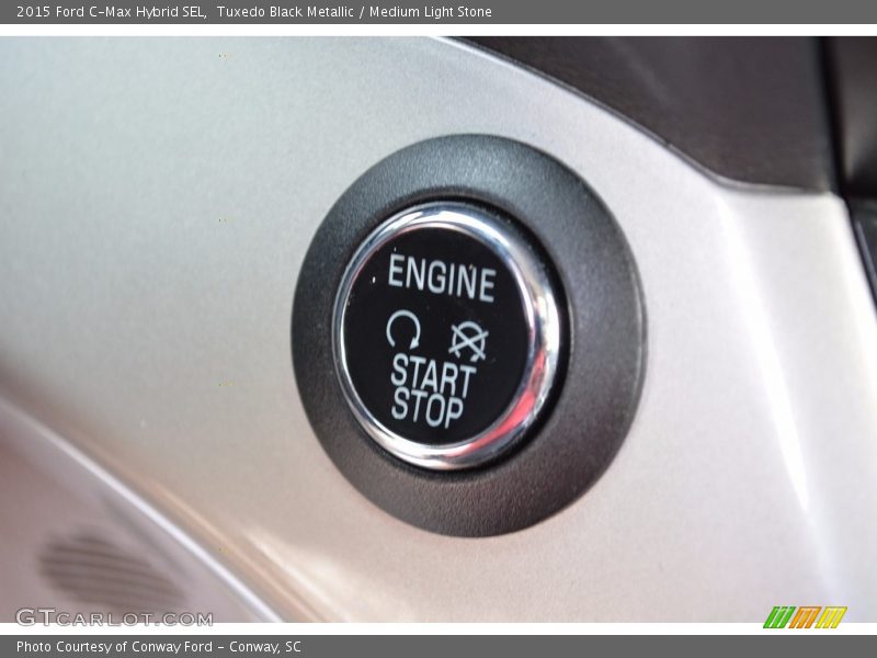 Tuxedo Black Metallic / Medium Light Stone 2015 Ford C-Max Hybrid SEL
