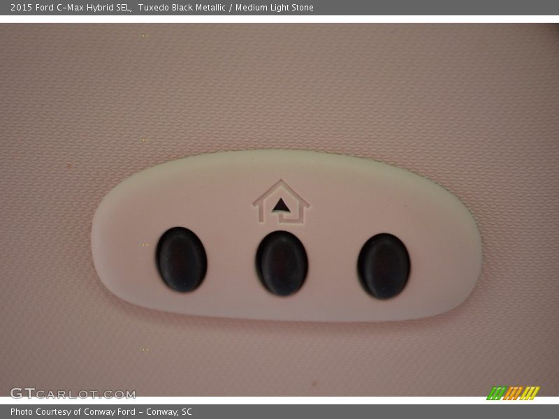 Tuxedo Black Metallic / Medium Light Stone 2015 Ford C-Max Hybrid SEL