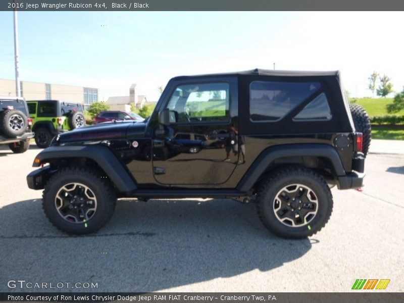 Black / Black 2016 Jeep Wrangler Rubicon 4x4