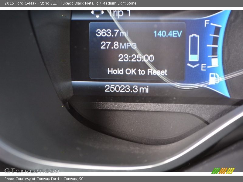 Tuxedo Black Metallic / Medium Light Stone 2015 Ford C-Max Hybrid SEL