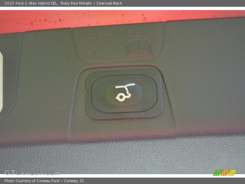 Ruby Red Metallic / Charcoal Black 2015 Ford C-Max Hybrid SEL