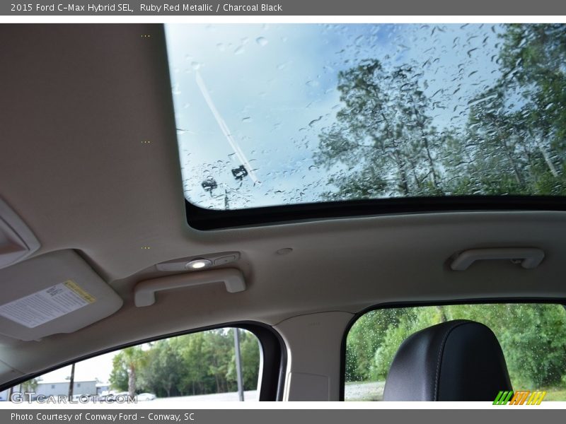 Ruby Red Metallic / Charcoal Black 2015 Ford C-Max Hybrid SEL