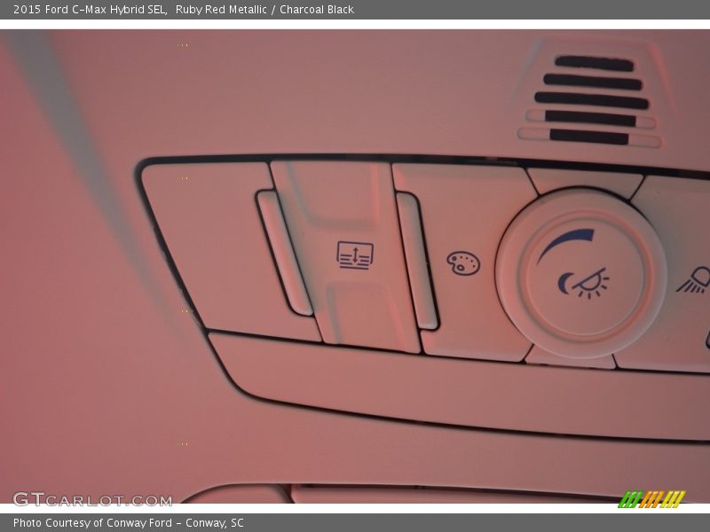 Ruby Red Metallic / Charcoal Black 2015 Ford C-Max Hybrid SEL