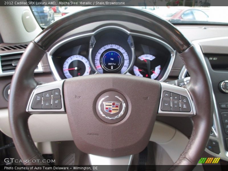 Mocha Steel Metallic / Shale/Brownstone 2012 Cadillac SRX Luxury AWD