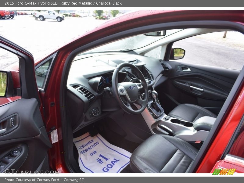 Ruby Red Metallic / Charcoal Black 2015 Ford C-Max Hybrid SEL