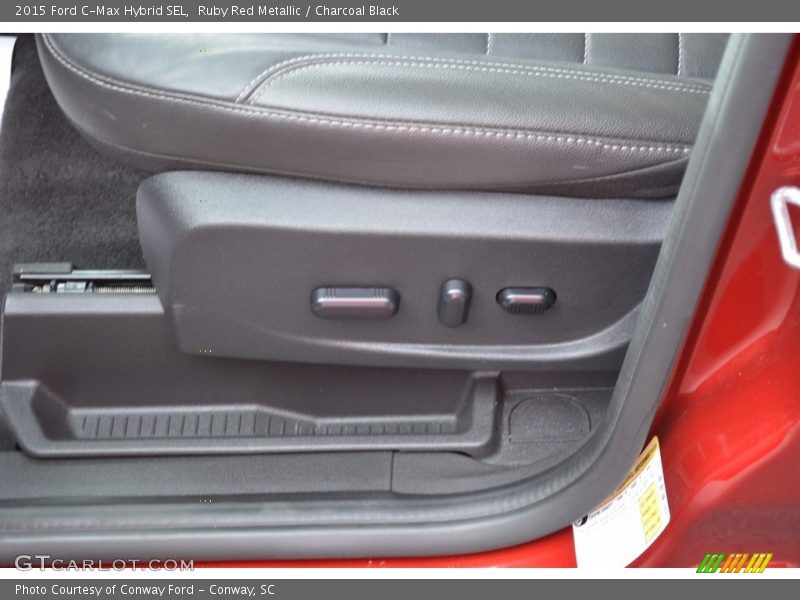 Ruby Red Metallic / Charcoal Black 2015 Ford C-Max Hybrid SEL