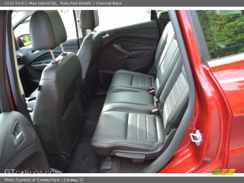 Ruby Red Metallic / Charcoal Black 2015 Ford C-Max Hybrid SEL