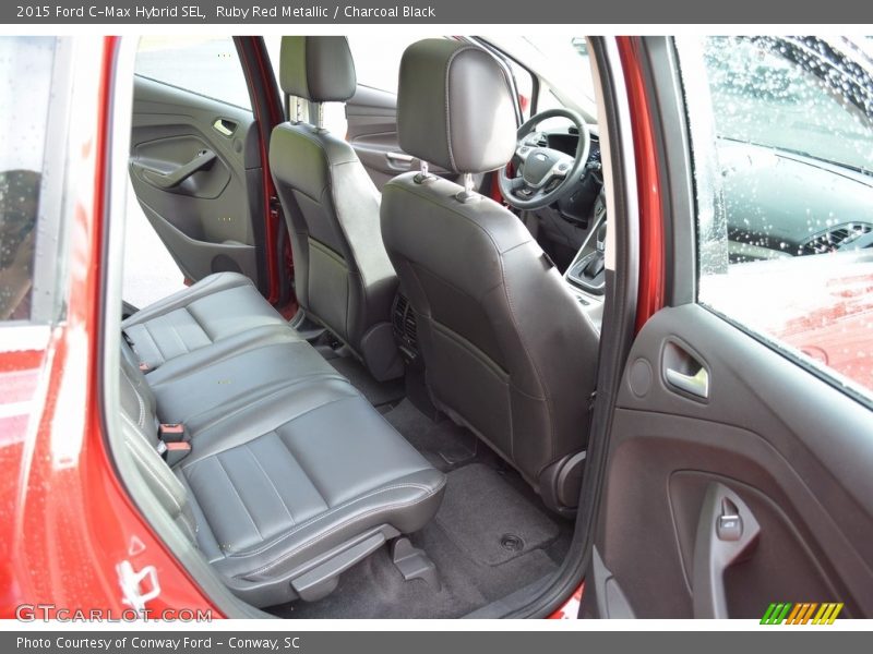 Ruby Red Metallic / Charcoal Black 2015 Ford C-Max Hybrid SEL