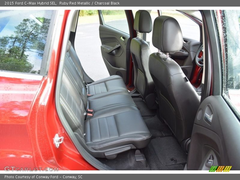 Ruby Red Metallic / Charcoal Black 2015 Ford C-Max Hybrid SEL
