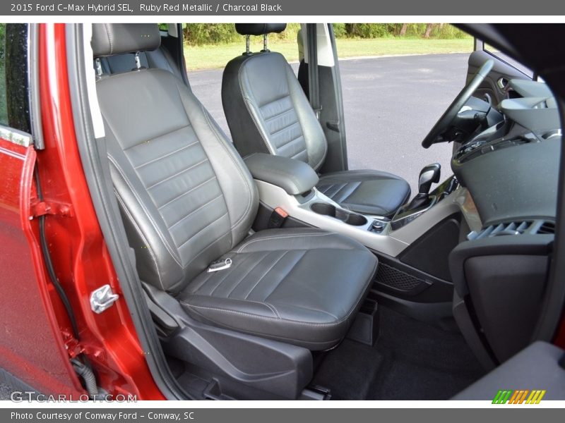 Ruby Red Metallic / Charcoal Black 2015 Ford C-Max Hybrid SEL
