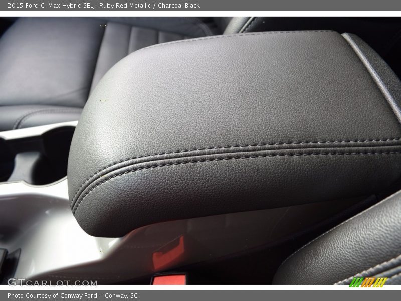 Ruby Red Metallic / Charcoal Black 2015 Ford C-Max Hybrid SEL