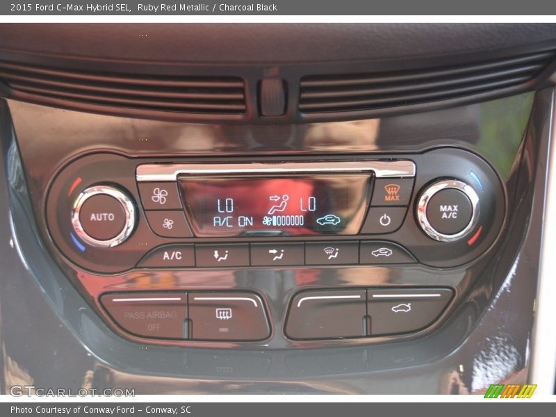 Ruby Red Metallic / Charcoal Black 2015 Ford C-Max Hybrid SEL