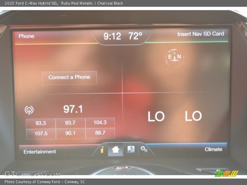 Ruby Red Metallic / Charcoal Black 2015 Ford C-Max Hybrid SEL