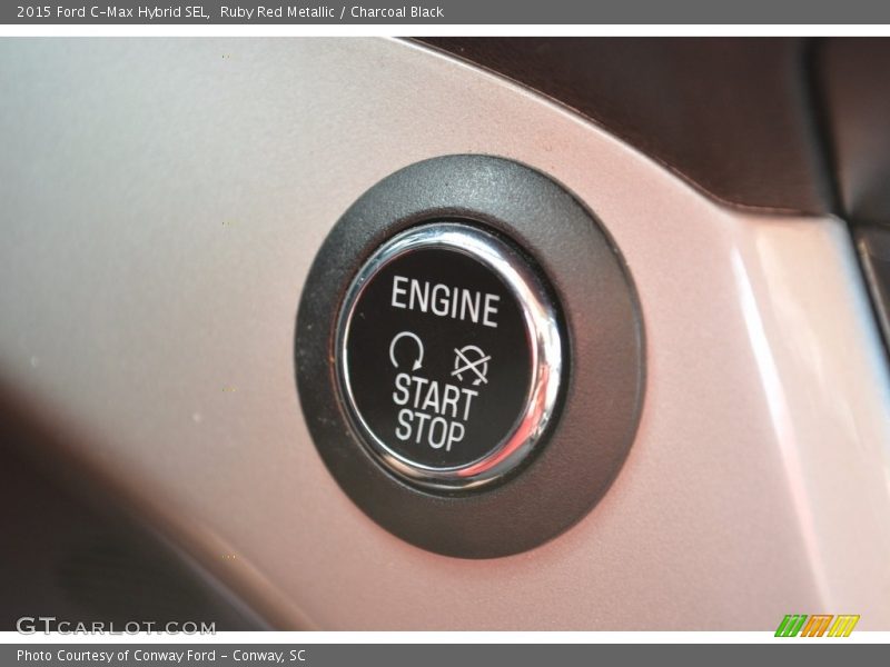 Ruby Red Metallic / Charcoal Black 2015 Ford C-Max Hybrid SEL