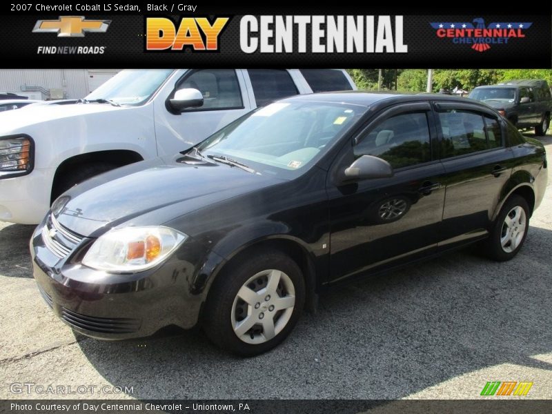 Black / Gray 2007 Chevrolet Cobalt LS Sedan