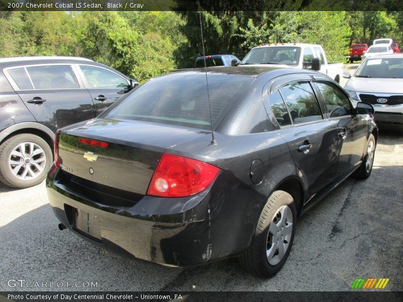 Black / Gray 2007 Chevrolet Cobalt LS Sedan