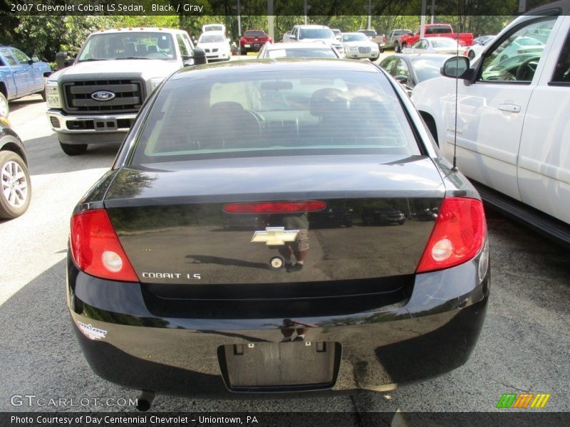Black / Gray 2007 Chevrolet Cobalt LS Sedan