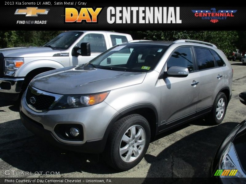 Satin Metal / Gray 2013 Kia Sorento LX AWD