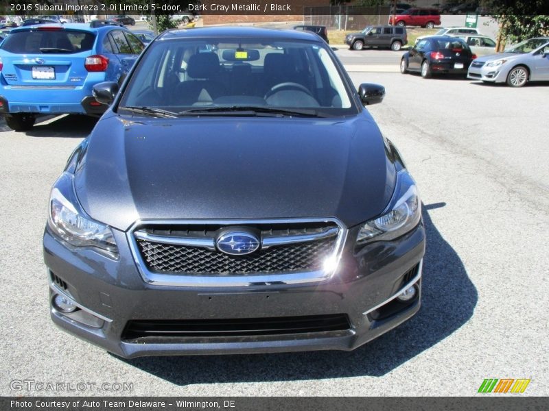 Dark Gray Metallic / Black 2016 Subaru Impreza 2.0i Limited 5-door