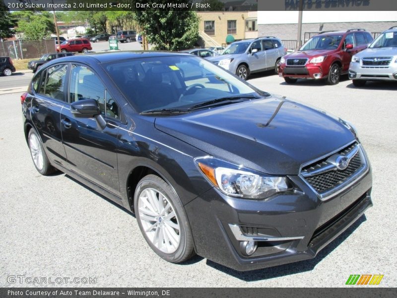 Dark Gray Metallic / Black 2016 Subaru Impreza 2.0i Limited 5-door
