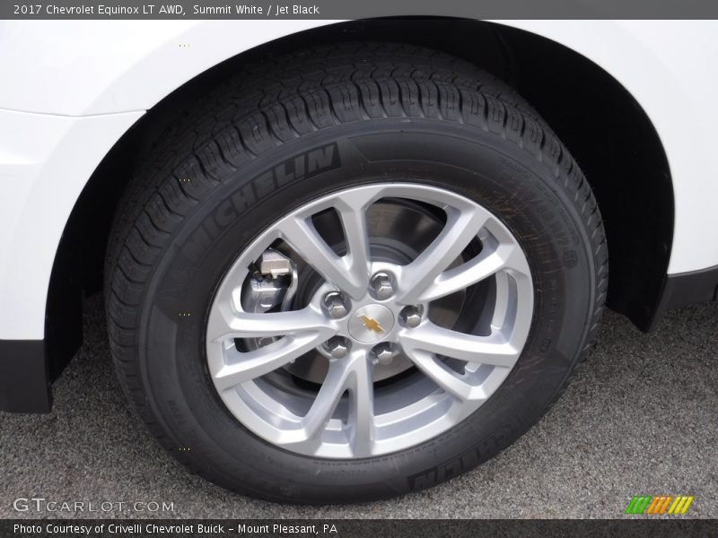Summit White / Jet Black 2017 Chevrolet Equinox LT AWD