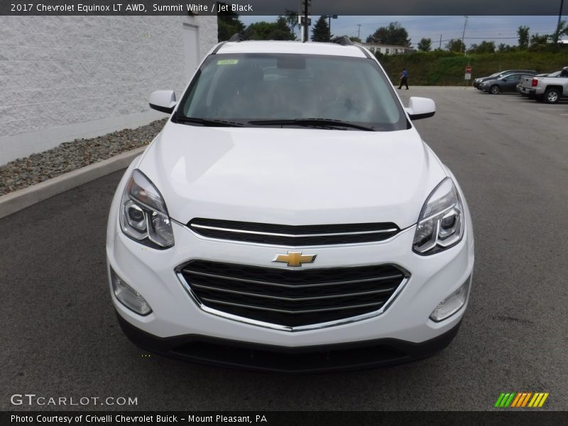 Summit White / Jet Black 2017 Chevrolet Equinox LT AWD