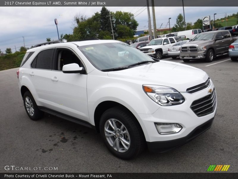 Summit White / Jet Black 2017 Chevrolet Equinox LT AWD