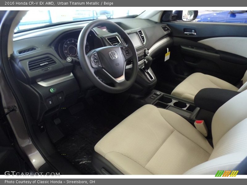  2016 CR-V EX AWD Beige Interior