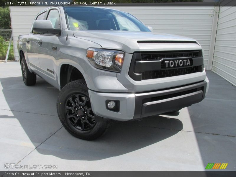 Cement / Black 2017 Toyota Tundra TRD PRO Double Cab 4x4