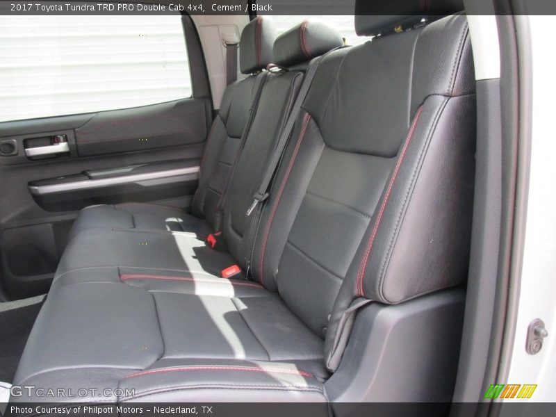 Rear Seat of 2017 Tundra TRD PRO Double Cab 4x4