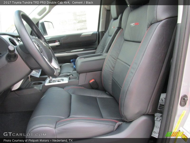 Front Seat of 2017 Tundra TRD PRO Double Cab 4x4