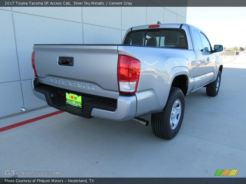 Silver Sky Metallic / Cement Gray 2017 Toyota Tacoma SR Access Cab