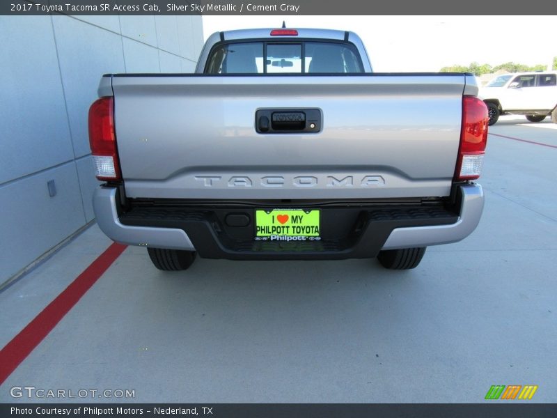 Silver Sky Metallic / Cement Gray 2017 Toyota Tacoma SR Access Cab