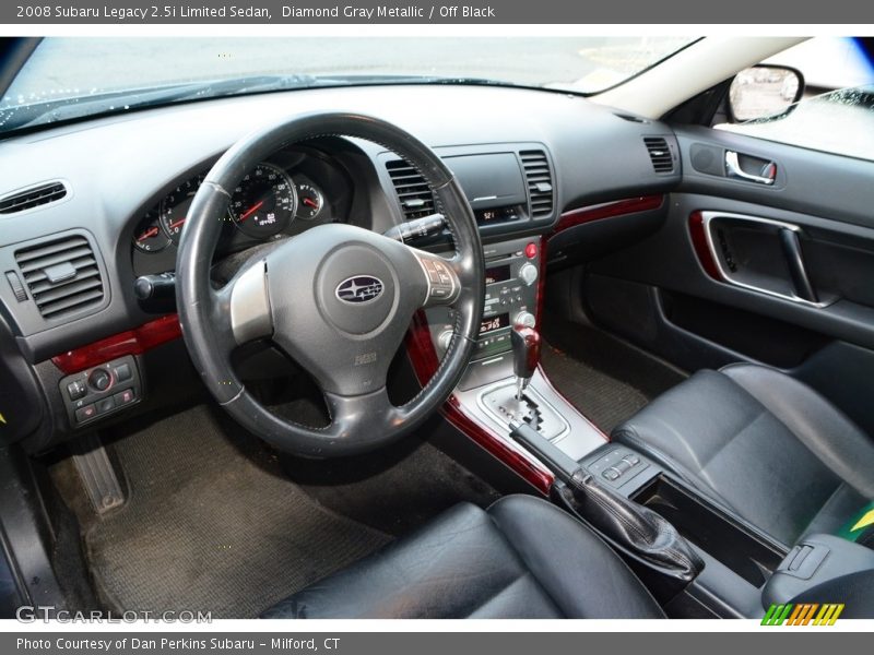 Diamond Gray Metallic / Off Black 2008 Subaru Legacy 2.5i Limited Sedan